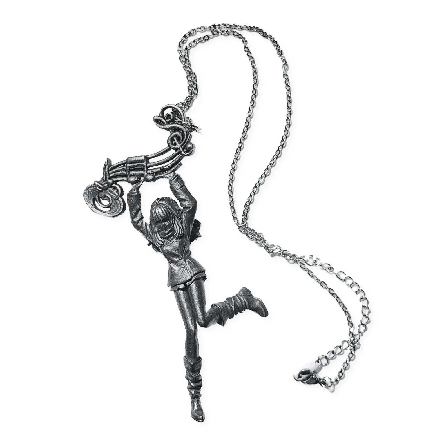 Clef Necklace 「Steel」