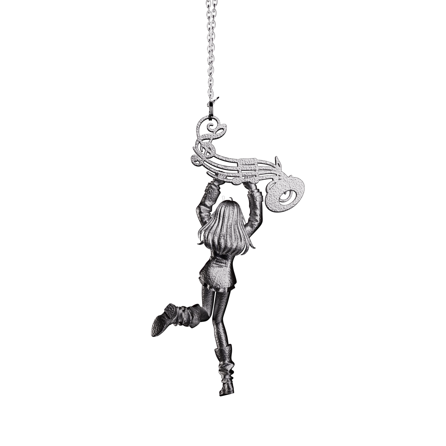 Clef Necklace 「Steel」