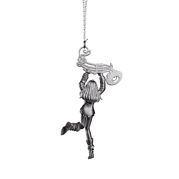 Clef Necklace 「Steel」