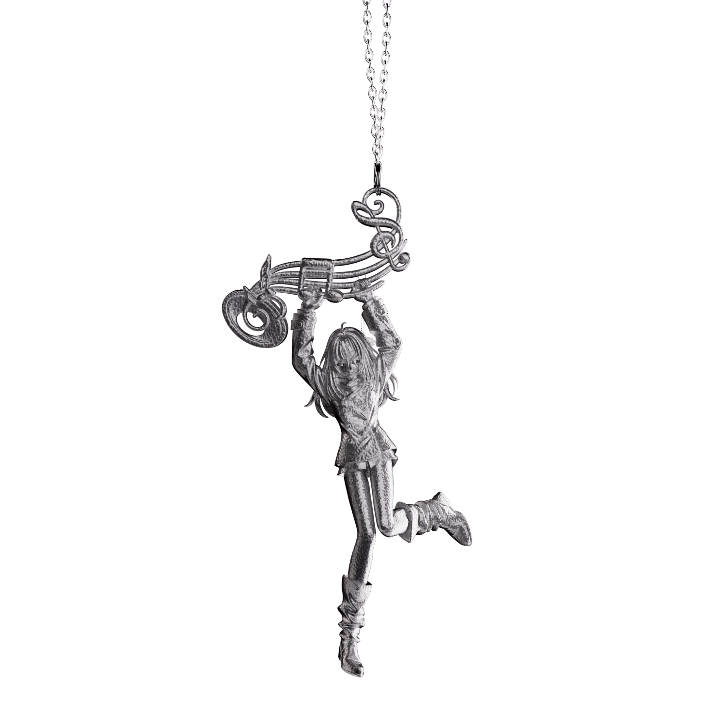 Clef Necklace 「Steel」