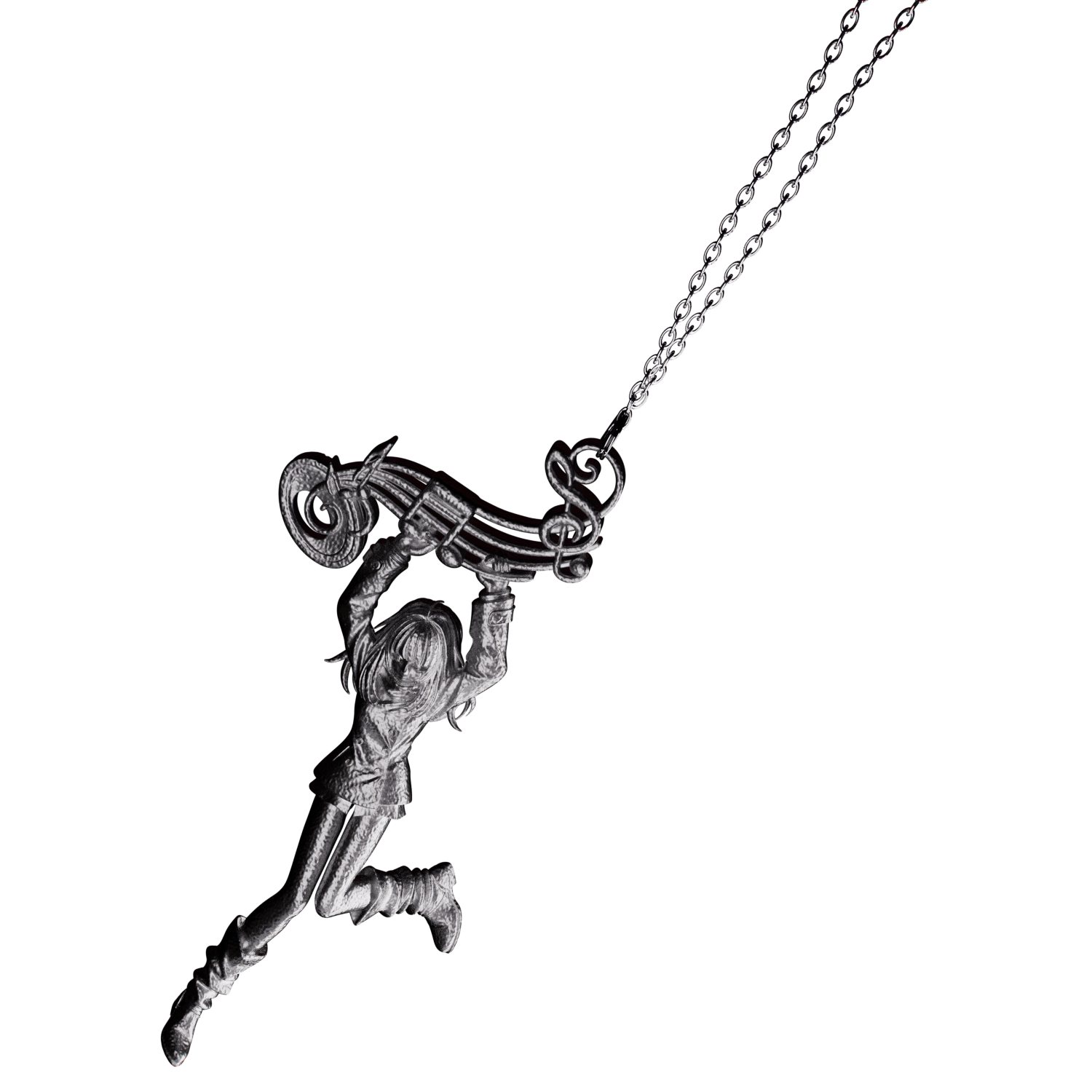 Clef Necklace 「Steel」